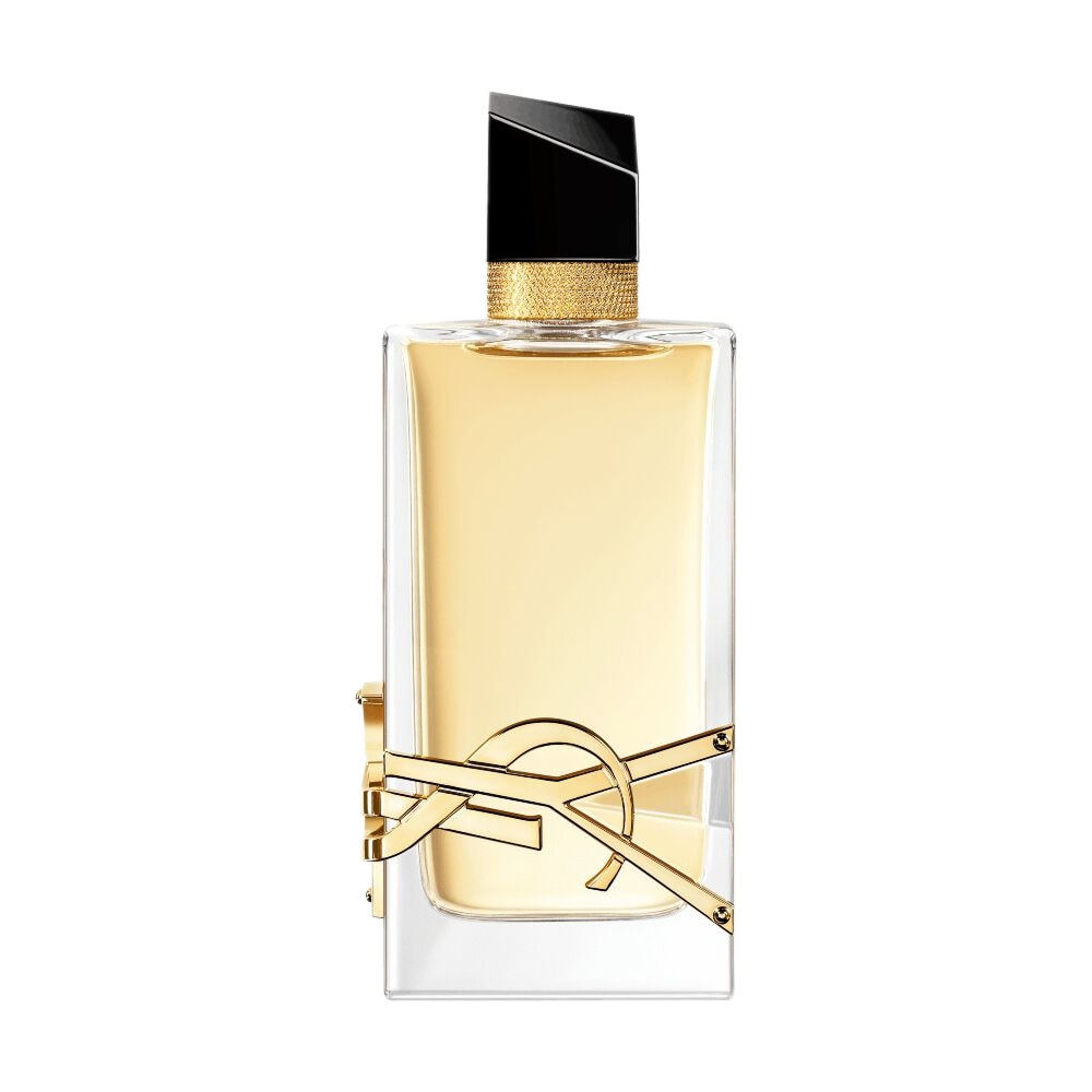 Frasco YSL Libre Eau de Parfum 30ml: silhueta couture com tampa preta laqueada angular